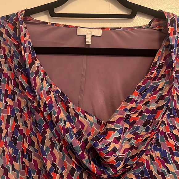 Brand New Multi-Colored ADAM by Adam Lippes 100% Silk Blouse - Women’s Size 0 - Picture 6 of 11